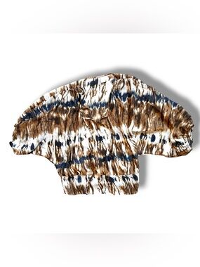 Lilly Lou Open Neck Tie Dye BOHO Dolman Sleeve Batwing Top Shirt Blouse L C-2